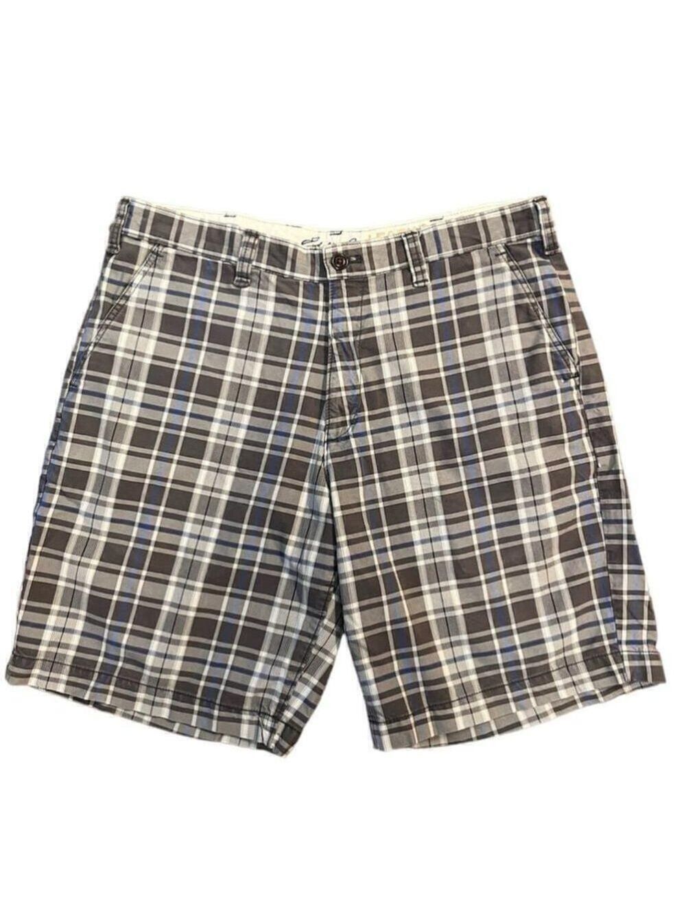 Eddie Bauer Legend Wash Plaid Shorts - Size 36